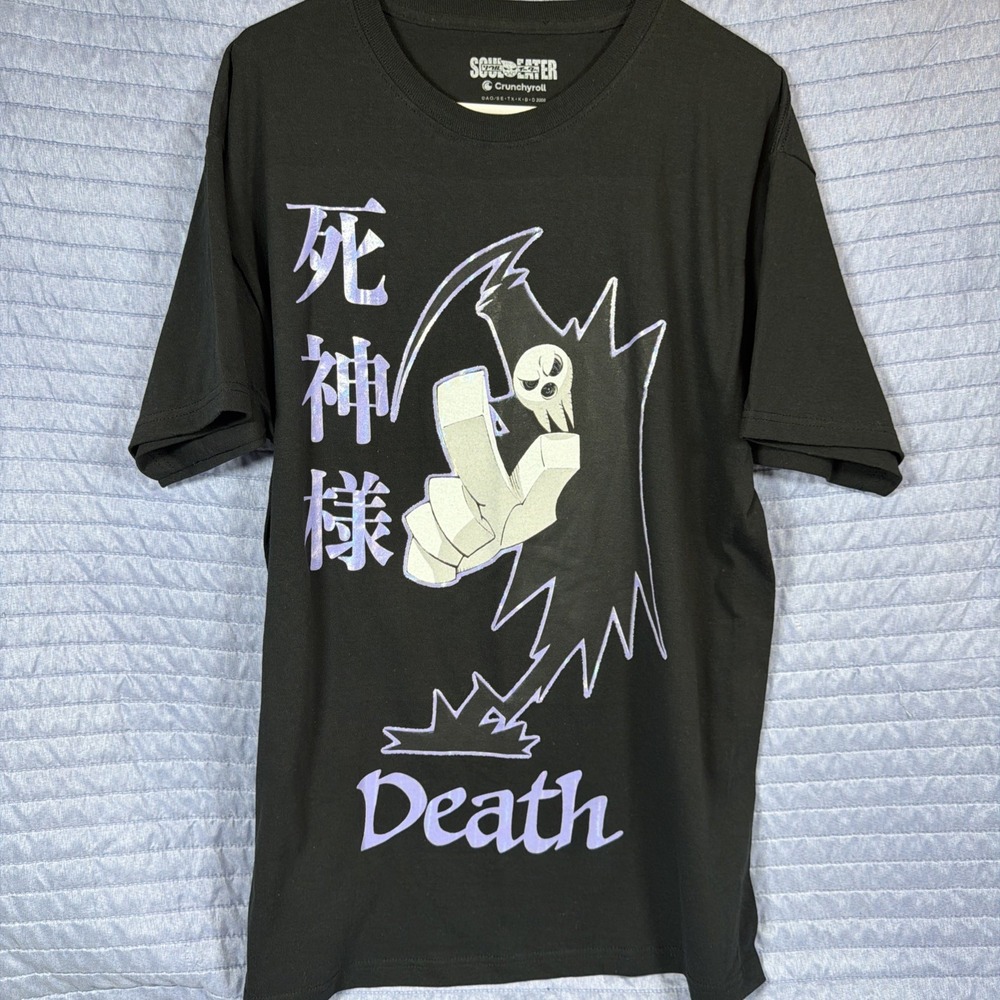 Soul Eater Anime T Shirt Crunchyroll Graphic Black Large Manga Streetwear